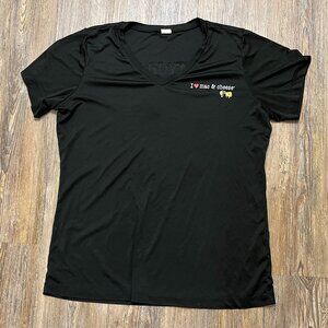 I "Heart" Mac N Cheese  T-Shirt - Women's Size XXL - V-Neck -100% Polyester